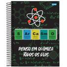 Caderno Espiral Universitário Capa Dura A4 1 Matéria 80 Folhas Modelo Insano JANDAIA