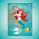 Caderno Espiral Universitário Princesas Disney FIT 10 Matérias 160 Folhas Capa Dura Tilibra Personagens
