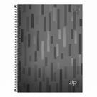 Caderno Espiral Universitário Zip Listras 10 Matérias Cinza - Tilibra Caderno Espiral Universitário Zip Listras 10 Matérias Cinza - Tilibra