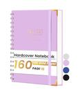 Caderno espiral Yoment Lined 160 páginas A5 capa dura roxo