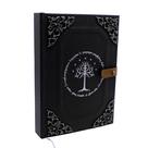 Caderno Feito à Mão Grimório Senhor dos Anéis LOTR - Árvore Branca de Gondor A5 200 Folhas