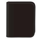 Caderno Fichário Argolado Em Ziper Preto + 10 Divisórias Dac