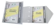 Caderno Fichario Argolado PVC Cristal e Fume + Bloco e divisórias