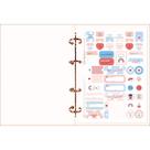 Caderno fichario college soho tilibra
