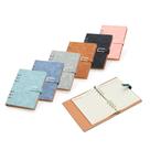 Caderno Fichario PU A5 Elegante Capa Aveludada 119 Folhas Pautadas