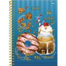 Caderno Foroni pequeno cupcake espiral 80 folhas