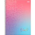 Caderno Foroni universitário blush espiral 160 folhas Caderno Foroni universitário blush espiral 160 folhas
