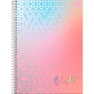 Caderno Foroni universitário blush espiral 160 folhas Caderno Foroni universitário blush espiral 160 folhas