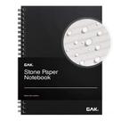 Caderno GAK. Papel de pedra impermeável 18x26cm 50 folhas preto