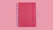 Caderno grande all pink caderno inteligente