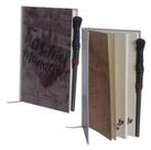 Caderno Harry Potter Mapa Do Maroto 3D C/ Caneta Varinha ZC