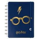 Caderno inteligente 14 1x1 80fls 01pt harry potter azul 7740025