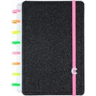 Caderno Inteligente A5 LETS Glitter Neon BLACK Caderno Inteligente A5 LETS Glitter Neon BLACK