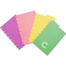 Caderno Inteligente Divisorias A5 Pastel C/4 Unid.