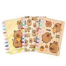 Caderno Inteligente Fofo Capivara Capa Dura 8 Discos Tamanho A5