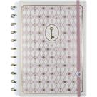 Caderno Inteligente Grande ISA Akkari Rose KEY com 80 Folhas