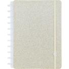 Caderno inteligente grande lets glitter gold