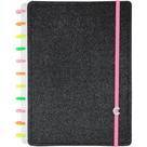 Caderno Inteligente Grande LETS Glitter Neon BLACK Caderno Inteligente Grande LETS Glitter Neon BLACK
