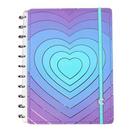 Caderno Inteligente Grande Silver Love 80 Fls. Caderno Inteligente