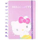 Caderno Inteligente Hello Kitty Tamanho A4 Grande Capa Dura Disco Deluxe Universitário Escolar Folha Destacável 90g