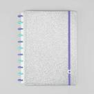 Caderno Inteligente Lets Glitter Silver 2.0 Medio CIMD3134