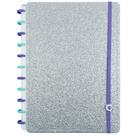 CADERNO INTELIGENTE LETS GLITTER SILVER 2.0 Medio