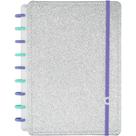 Caderno Inteligente Medio LETS Glitter Silver 2.0 Caderno Inteligente Medio LETS Glitter Silver 2.0