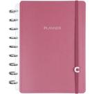 Caderno Inteligente Planner Médio Guava 168 Folhas com Divisórias e Adesivos