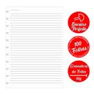Caderno Inteligente Refil de Folhas Grande Pautado 90g Com 100 Folhas