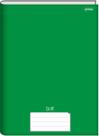 Caderno Jandaia pequeno stiff verde brochura 96 folhas
