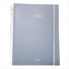 Caderno Jandaia universitário 10M stilo cinza 160 folhas Caderno Jandaia universitário 10M stilo cinza 160 folhas