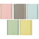 Caderno KOKUYO Sooofa Soft Ring A5, conjunto de 5 cores, 80 folhas