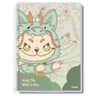 Caderno Lala Monster Meninas Escolar Juvenil 1 Matéria 80F Caderno Lala Monster Meninas Escolar Juvenil 1 Matéria 80F