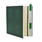 Caderno LEGO Stationery Lock com caneta de gel verde 15x15cm