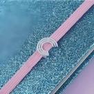 Caderno Lets Glitter Ocean Blue A5 80 Folhas Caderno Inteligente