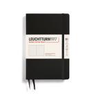 Caderno LEUCHTTURM1917 B6+ preto, capa dura, 219 páginas, pontilhado