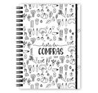 Caderno Lista de Compras Black White