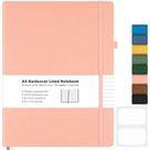 Caderno MALEDEN A4 - Capa Dura em Couro Rosa - Pauta Universitária Caderno MALEDEN A4 - Capa Dura em Couro Rosa - Pauta Universitária