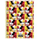 Caderno Mickey Mouse Da Disney Espiral 1 Matéria 80F Escolar