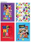 Caderno monica brochura 14 cd 48f unid sort sao domingos 10485