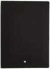 Caderno Montblanc 146 forrado em couro preto 15x21 cm