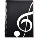 Caderno Music Clef MOREYES Partituras em branco 26x19cm 100p Caderno Music Clef MOREYES Partituras em branco 26x19cm 100p