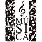 Caderno Musica Livro Cd Esp.70Fls 200X275Mm