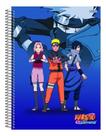 Caderno Naruto Shippuden 10 Matérias Capa Dura Com Adesivos