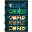 Caderno One Piece Pirata Capa Dura Espiral 1 Matéria Escolar