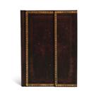 Caderno Paperblanks Preto - Capa Dura em Couro Marroquino Vintage