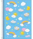 Caderno para Meninas Capa Dura 1 Matéria com 80 Folhas