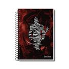 Caderno Pauta Branca pequeno rox espiral 48 folhas