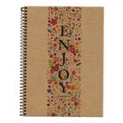 Caderno Pauta Funcional Kraft Art Enjoy 1 Matéria - Foroni