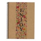 Caderno Pauta Funcional Kraft Art Enjoy 1 Matéria - Foroni